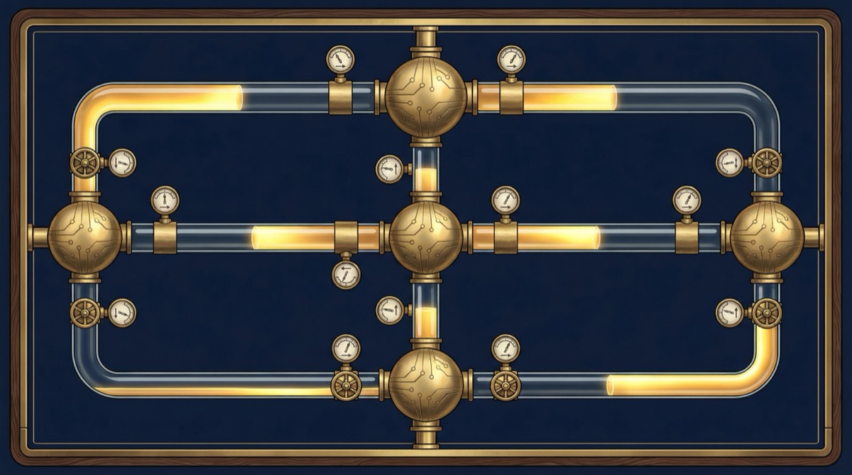 Professional audio mixing console representing Lightning channel balance management